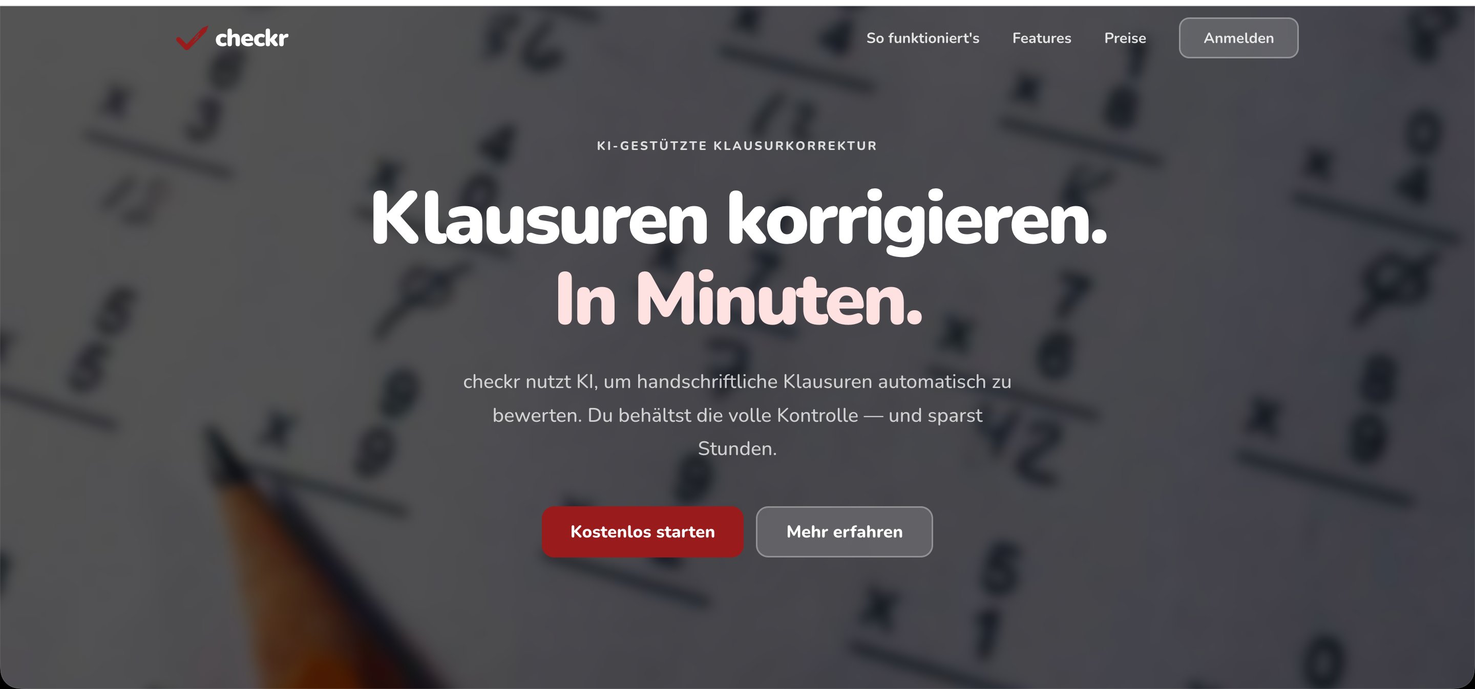 checkr — KI-gestützte Klausurkorrektur