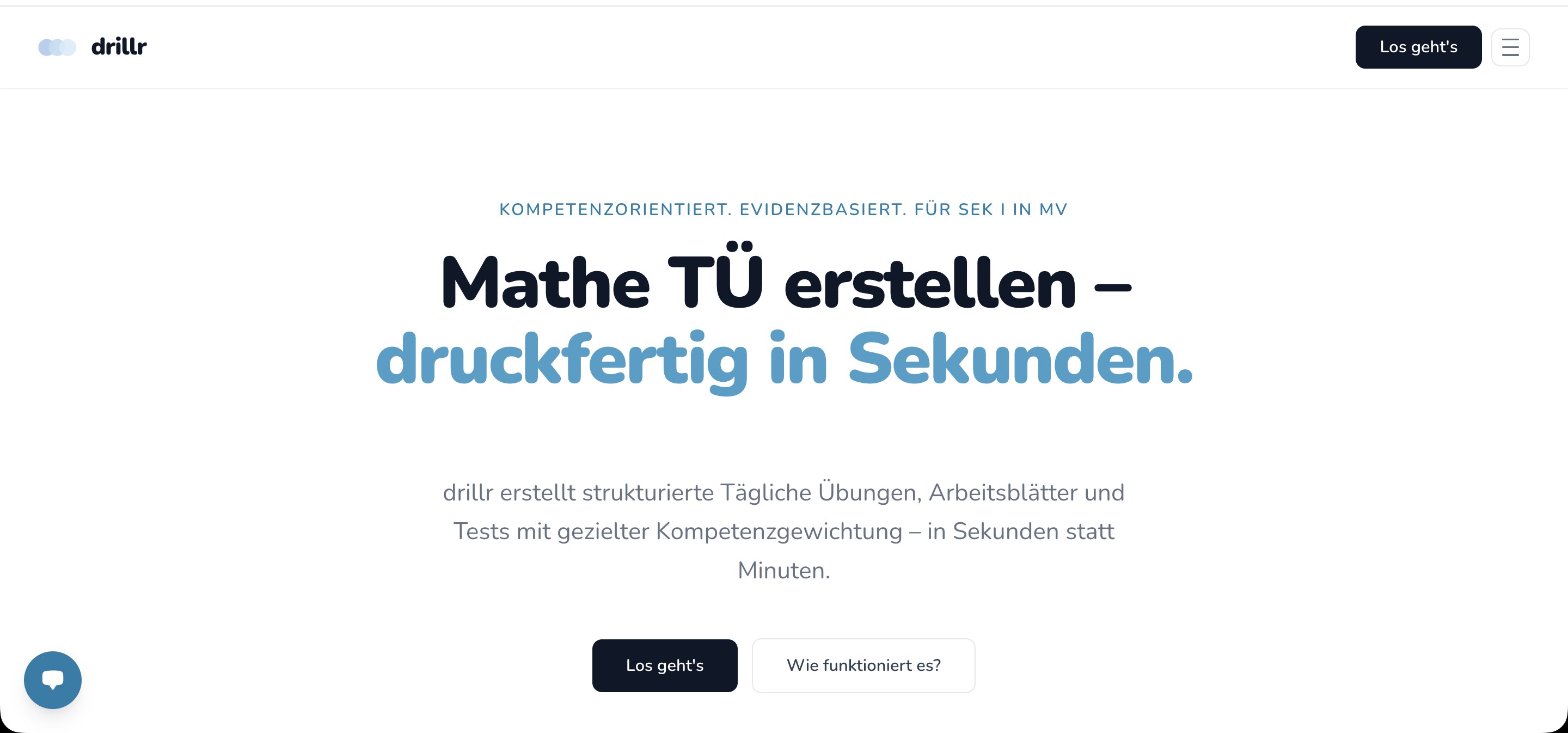 drillr — Mathe TÜ erstellen
